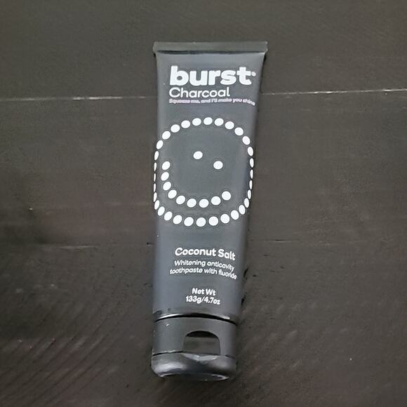 BURST Toothpaste Charcoal Whitening Strips Mint Floss Teeth Bundle of 3 - Picture 4 of 5